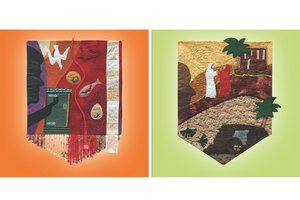 Zwei Quilts mit Bibelszenen
