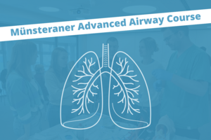 Grafik einer menschlichen Lunge mit Luftröhre, Bronchien und Lungenflügeln.