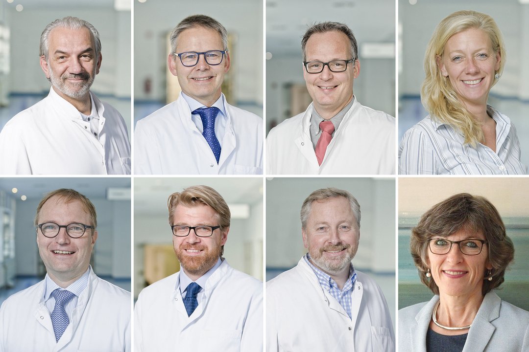 eine Collage aus acht Porträts
