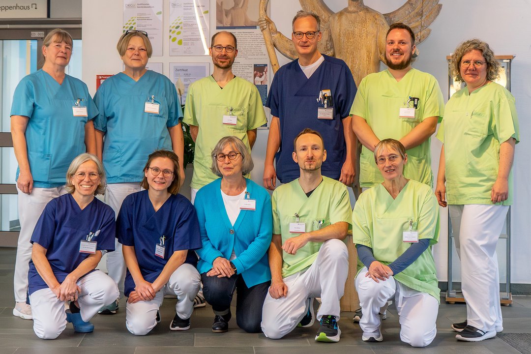 Ein multiprofessionelles Team als Gruppenbild