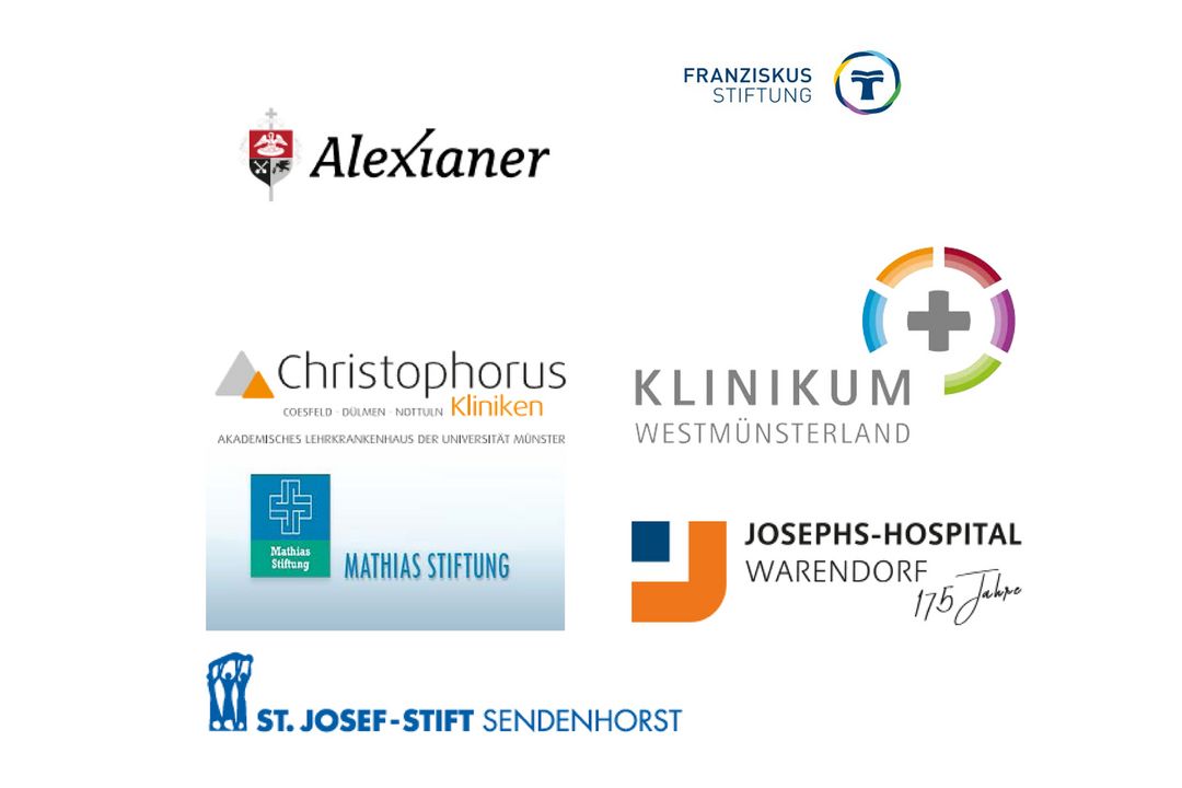 Die Logos aller unterzeichnenden Kliniken